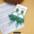 3-Green Crystal Flower Skirt Tassel