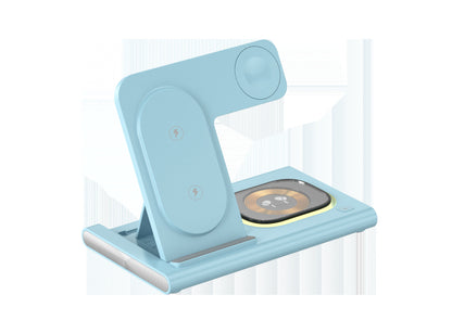 3-in-1 wireless charger front view
