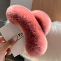Bean Paste Pink Real Rex Rabbit Fur [Extra Large 15cm]