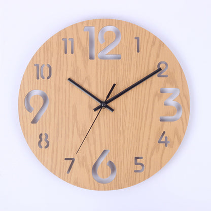 Silent wall clock in living room