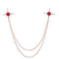 Gold Base with Red Diamond