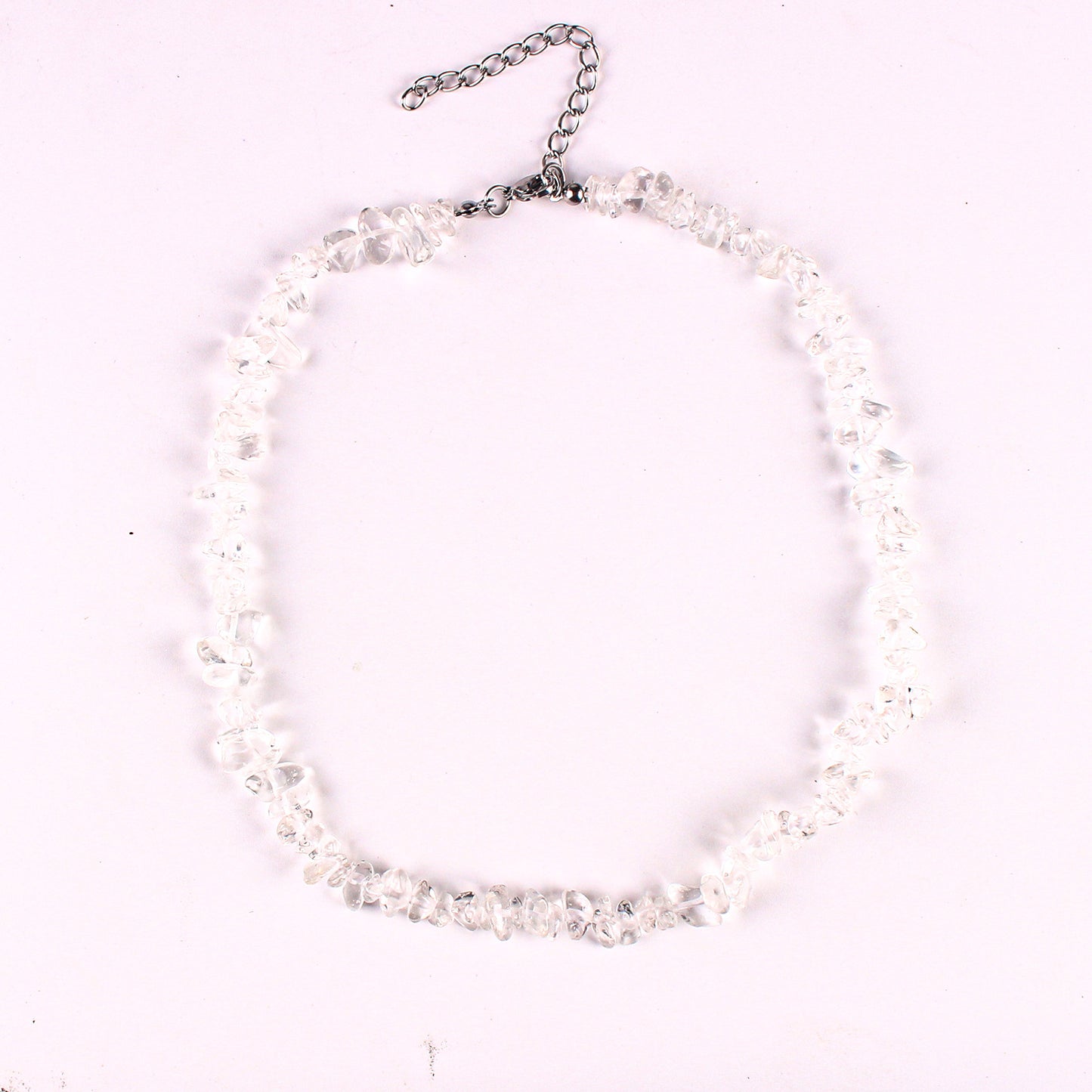Elegant crystal necklace on display image 4