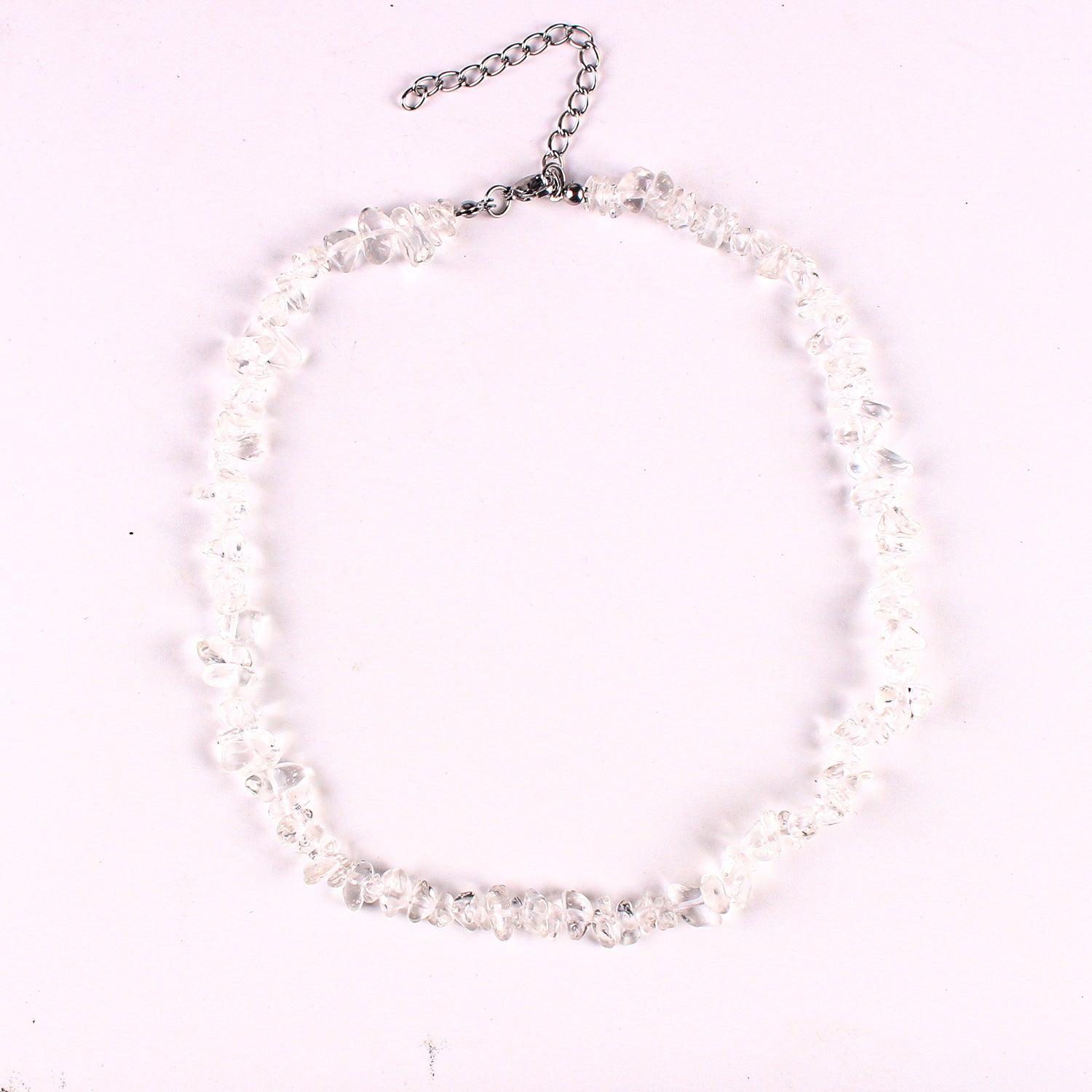 Elegant crystal necklace on display image 4