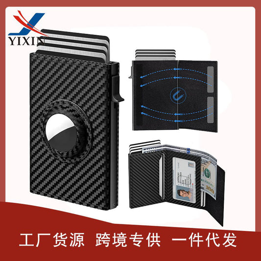 Men's wallet with card pop-up feature