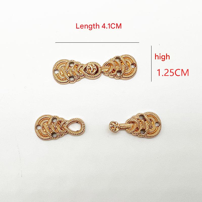 Metal fastener for Qipao clothing