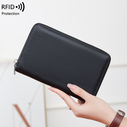 Open leather wallet showcasing compartments - Image 3