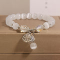 Cat's Eye Stone + Shell Pearl c10-7