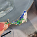 Whale and Dolphin Brooch