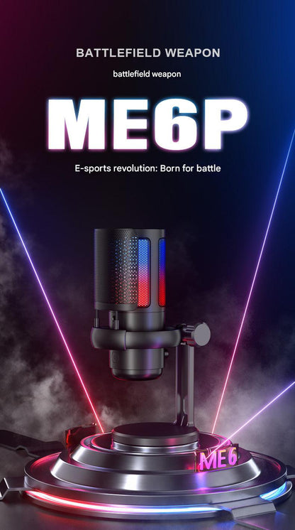 Stylish RGB Microphone Setup