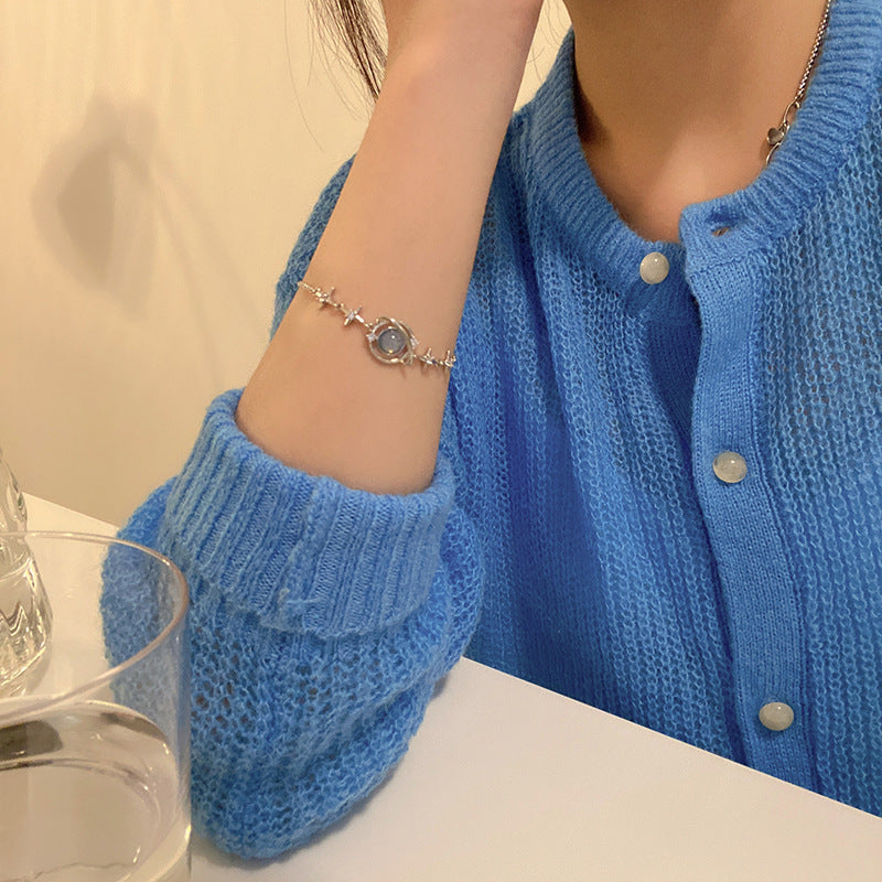 ins fashion blue bracelet