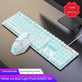 White Ice Blue Light Punk Edition + Gaming Mouse (Pack of 5)
