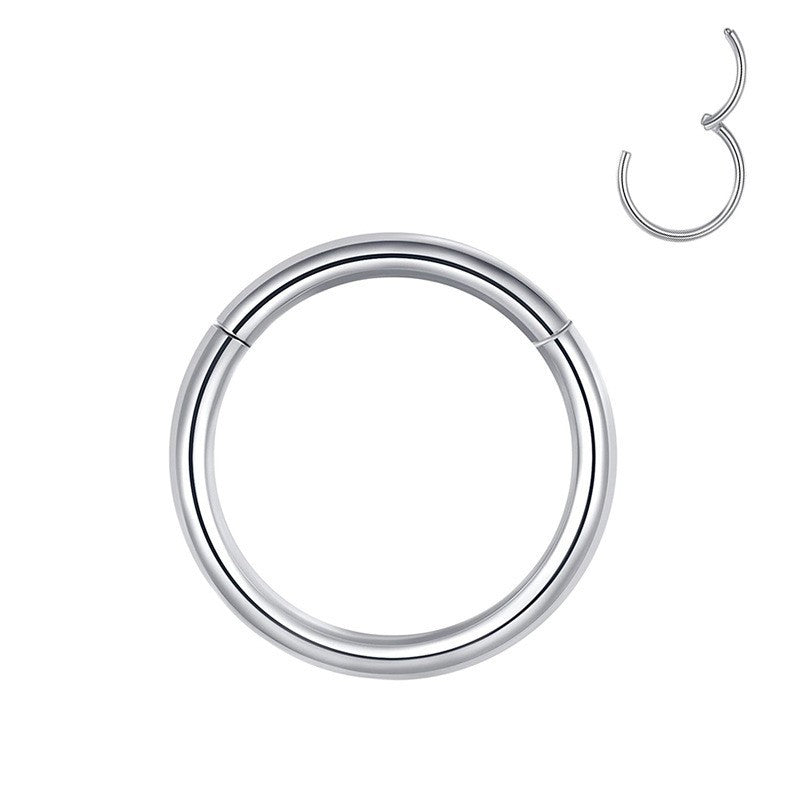 316L stainless steel nose ring in rose gold