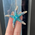 XZ0178-1 Starfish Brooch - Blue