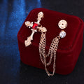 Gold with Red Diamond