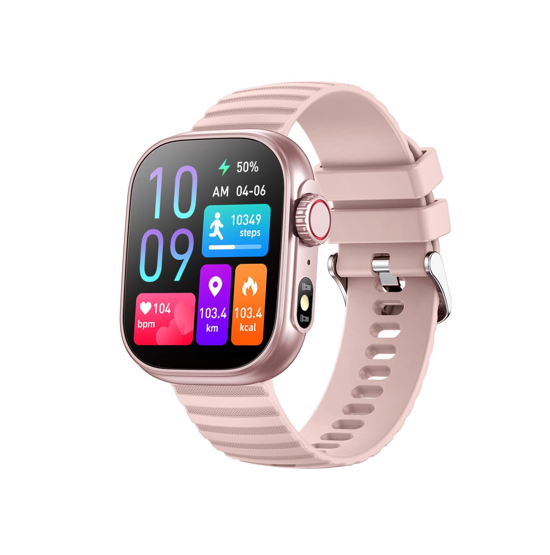 Smartwatch features Bluetooth and health monitoring