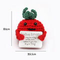 Tomato Red Cartoon Fine Print P Card (Pack of 1)