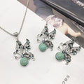 E3+X3 Swallowtail Butterfly (Earring Necklace Set)