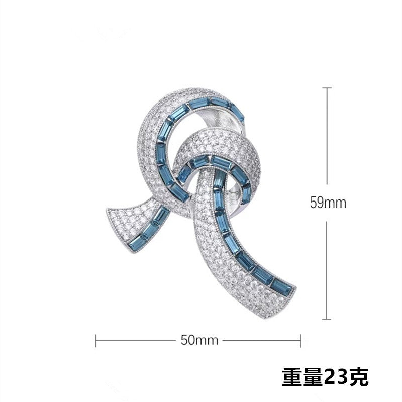 Crystal Accented Women's Brooch - Image 2