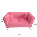 Rose Pink Double Sofa (Pack of 1)