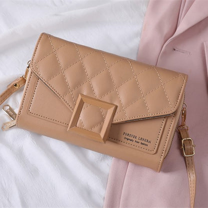 quilted mini shoulder bag light pink