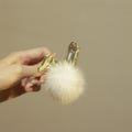 Plush Metal Hair Claw*White Rabbit