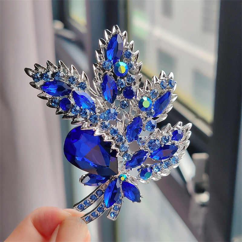 purple flower brooch accessory