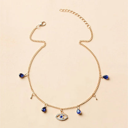 Gold-Plated Evil Eye Necklace Image 2