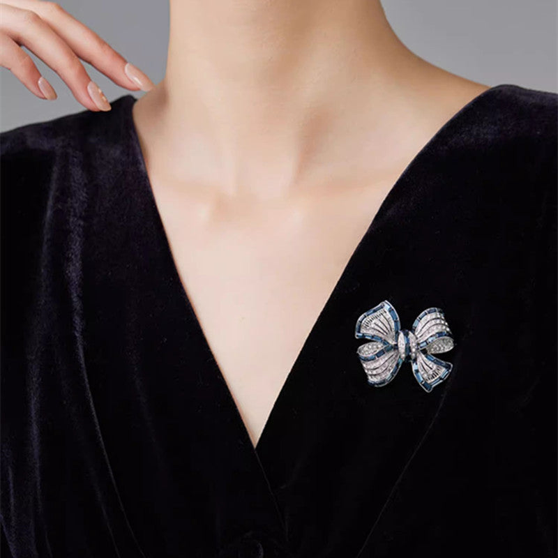 Stylish Brooch Displayed on a Sweater
