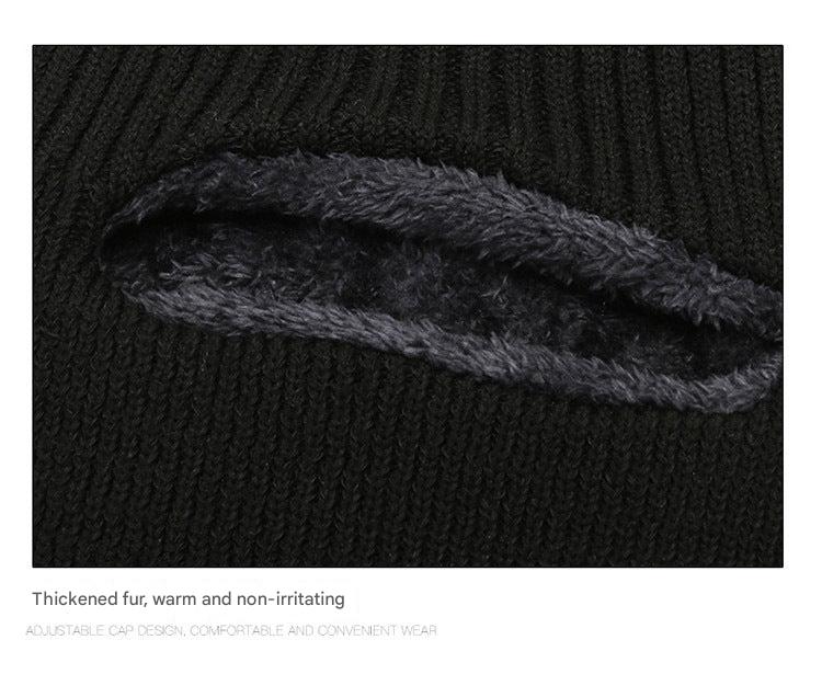 unisex knitted winter beanie front view