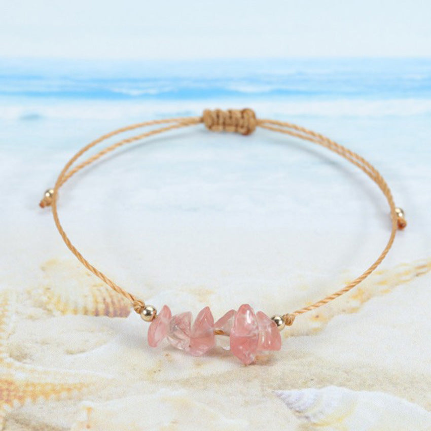 Vibrant colorful bracelet showcasing various natural stones