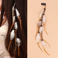 1- Brown and White Feather