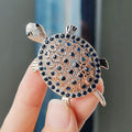 XZ0261-8 Transparent Resin Turtle Shell Small Turtle - Gold