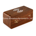 Temperature Display Brown Wood with White Letters (Pack of 1)