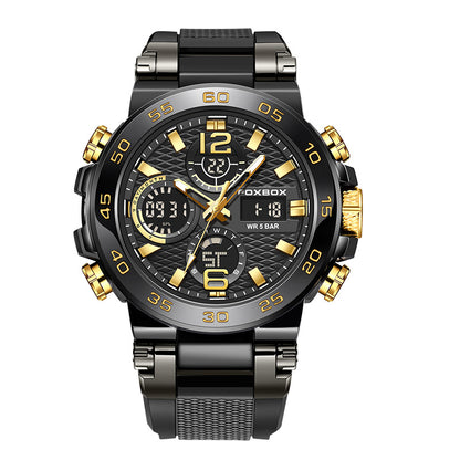 Luminous features on men's wristwatch