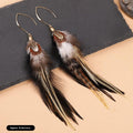 6 - Black Brown Velvet Feather