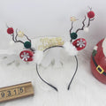 32#Christmas Headband - Plush Letter Branch [With Light]
