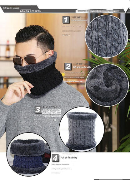 Knitted Neck Warmer Black