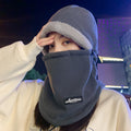 Thin Face Mask Hat Dark Gray