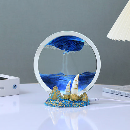 flowing sand picture decorative item