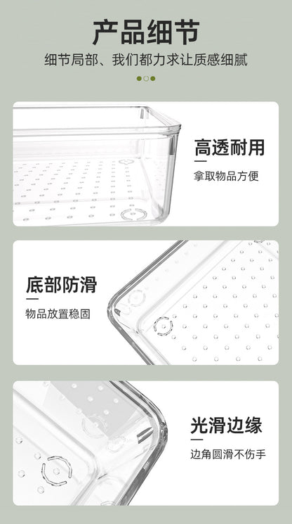 Clear cosmetic storage box