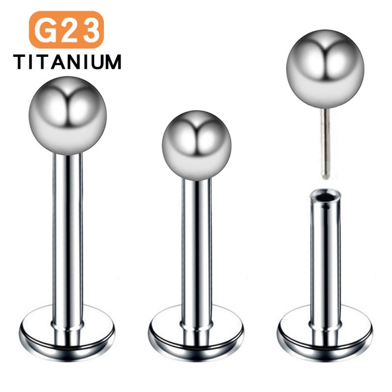 titanium lip piercing studs image 8