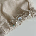 Blue Eye Ring Three-Piece Set