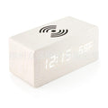 Temperature model white wood with white digits (Pack of 1)