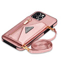 Side card holder + rope - rose gold