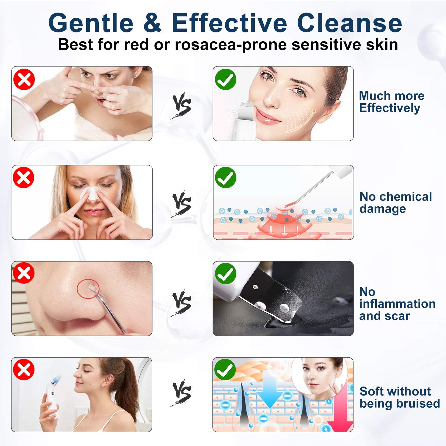 Waterproof facial scrub device