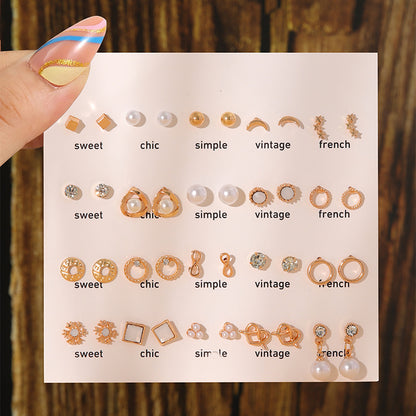 Stunning Pearl Earrings Set Image 1