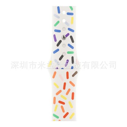 Premium Silicone Sports Watch Band for Apple Watch Series 4-9, SE, and Ultra 2 - Stylish, Durable, and Comfortable Replacement Straps