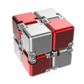 DIY Infinite Magic Cube - Red and Silver (Pack of 1)