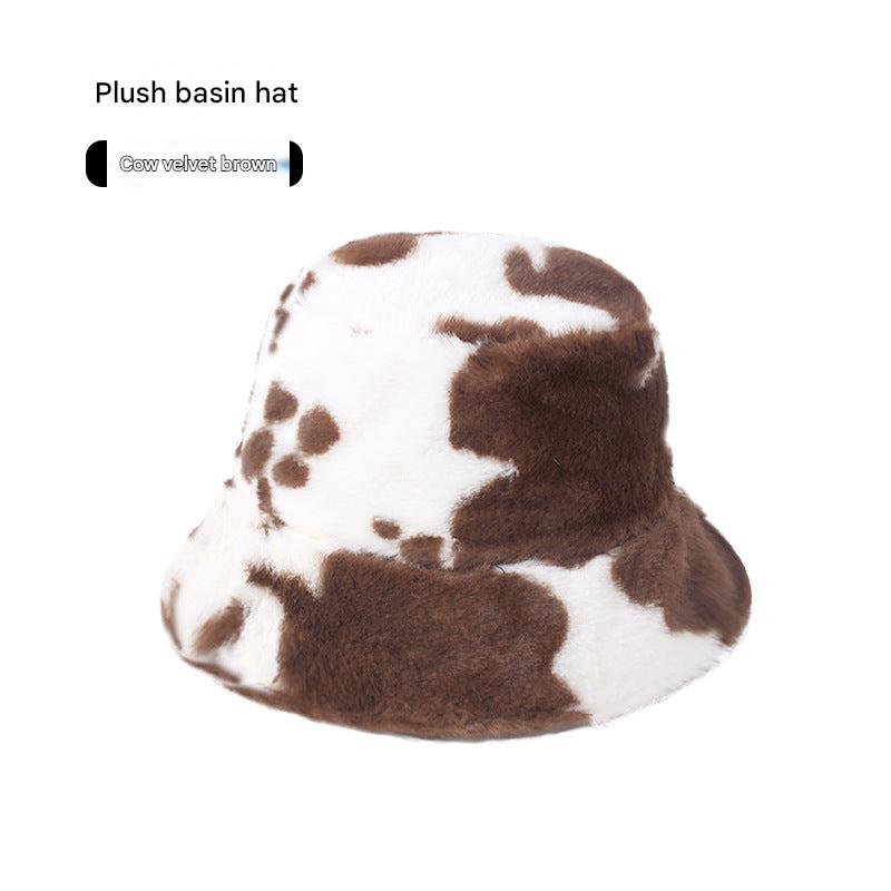 Leopard print fisherman hat back view