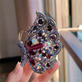 XZ0491-3 Purple Butterfly Brooch